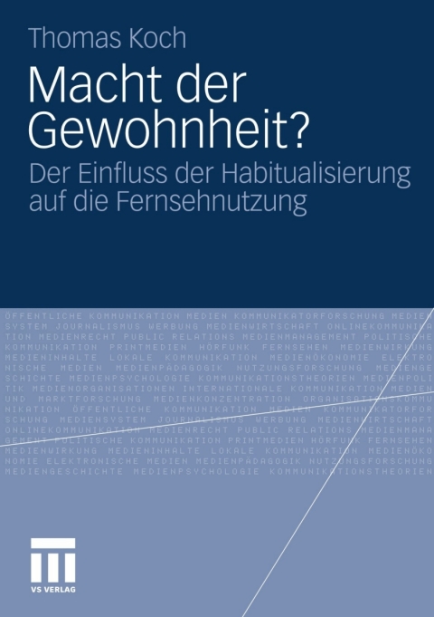 Cover image for book Macht der Gewohnheit?