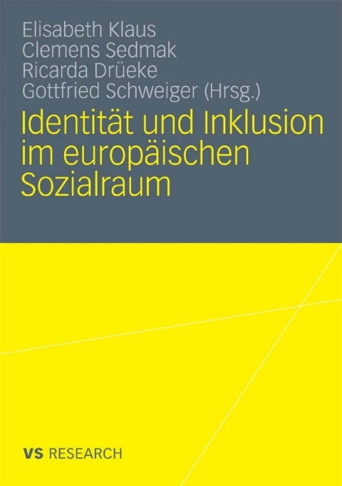 Cover image for book Identität und Inklusion im europäischen Sozialraum