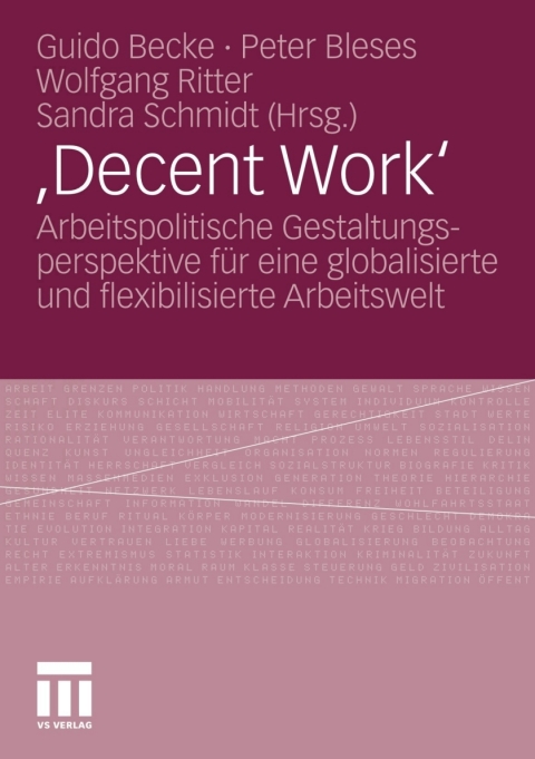 Cover image for book ,Decent Work‘