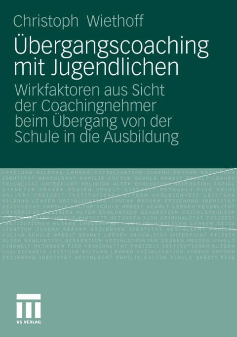 Cover image for book Übergangscoaching mit Jugendlichen