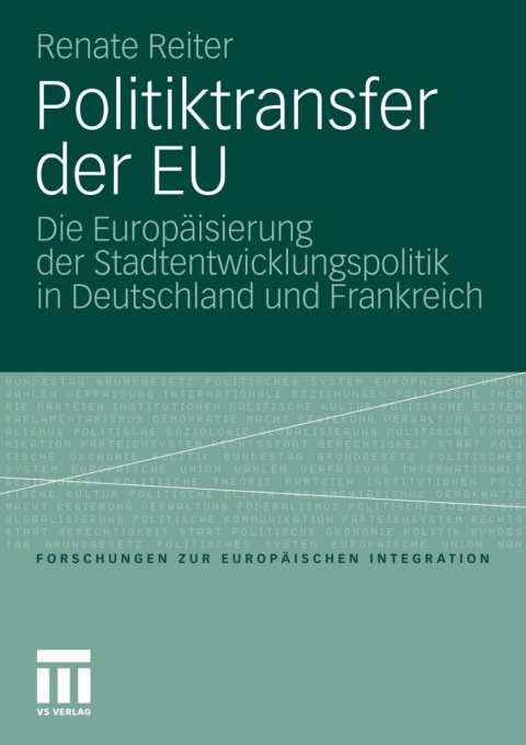 Cover image for book Politiktransfer der EU