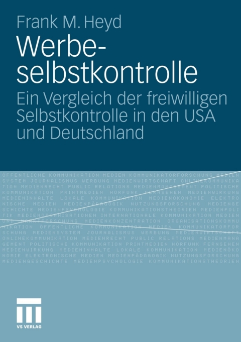Cover image for book Werbeselbstkontrolle