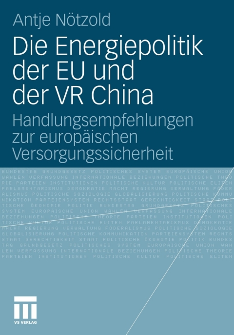 Cover image for book Die Energiepolitik der EU und der VR China