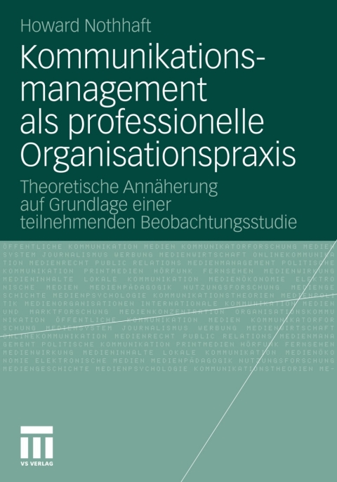 Cover image for book Kommunikationsmanagement als professionelle Organisationspraxis