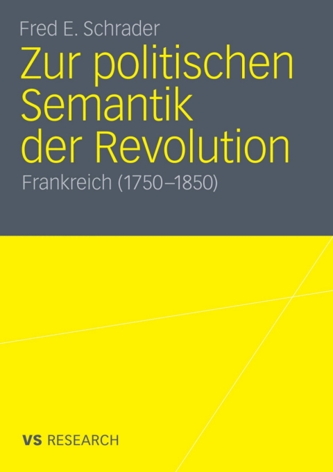 Cover image for book Zur politischen Semantik der Revolution