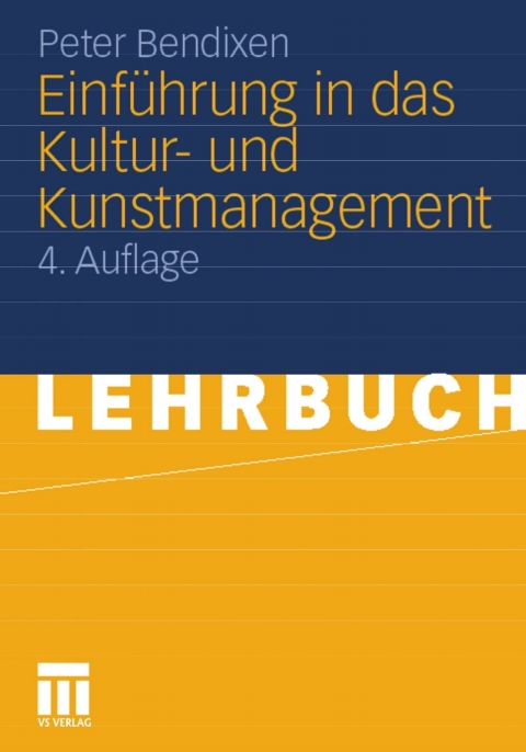 Cover image for book Einführung in das Kultur- und Kunstmanagement