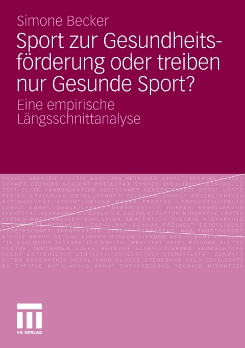 Cover image for book Sport zur Gesundheitsförderung oder treiben nur Gesunde Sport?