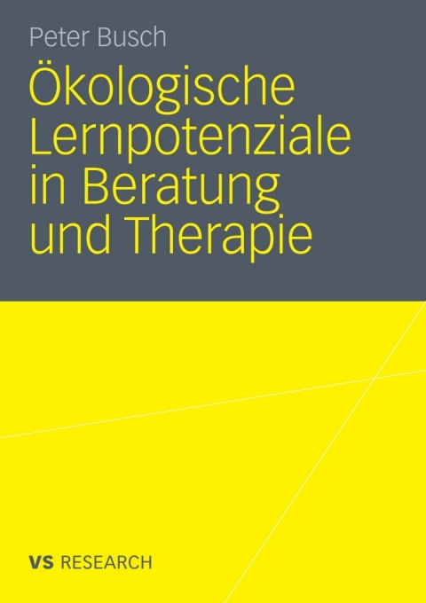Cover image for book Ökologische Lernpotenziale in Beratung und Therapie