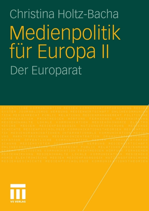 Cover image for book Medienpolitik für Europa II