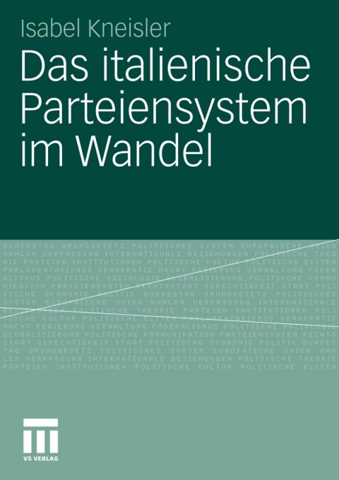 Cover image for book Das italienische Parteiensystem im Wandel