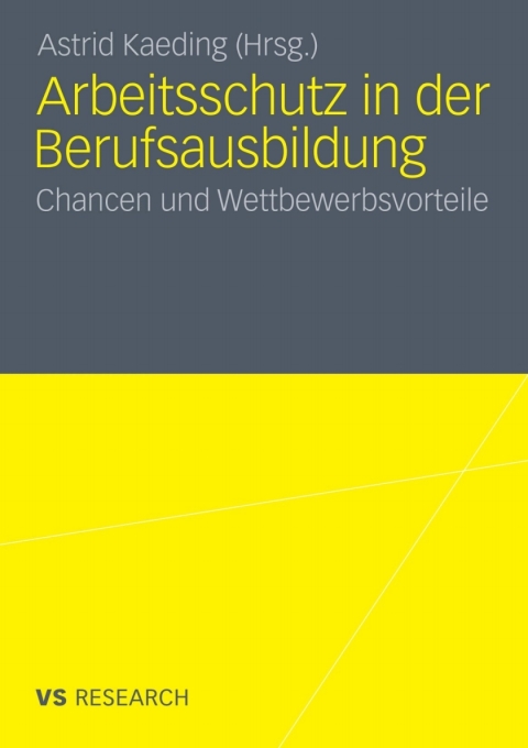 Cover image for book Arbeitsschutz in der Berufsausbildung