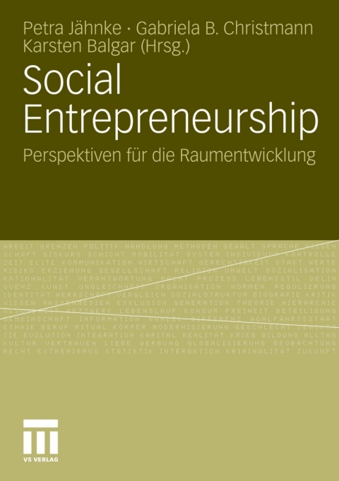 Cover image for book Social Entrepreneurship