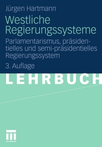 Cover image: Westliche Regierungssysteme 3rd edition 9783531181325