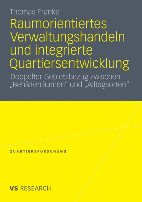 Cover image for book Raumorientiertes Verwaltungshandeln und integrierte Quartiersentwicklung