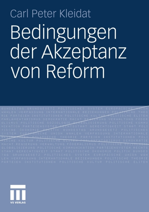 Cover image for book Bedingungen der Akzeptanz von Reform