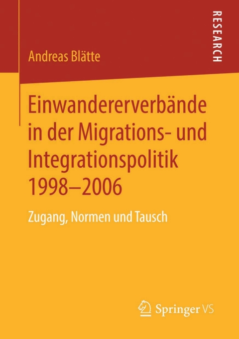 Cover image for book Einwandererverbände in der Migrations- und Integrationspolitik 1998-2006