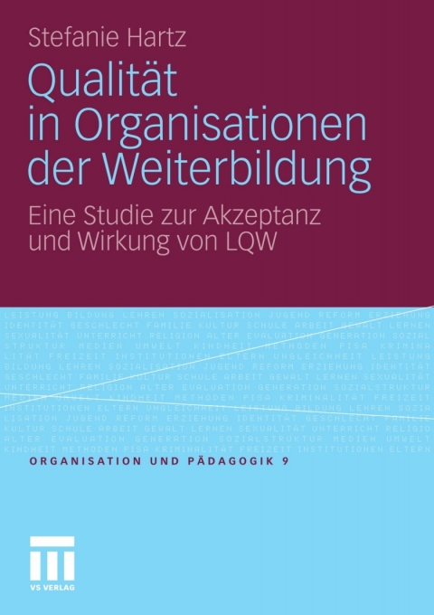 Cover image for book Qualität in Organisationen der Weiterbildung