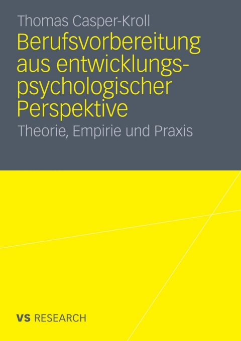Cover image for book Berufsvorbereitung aus entwicklungspsychologischer Perspektive