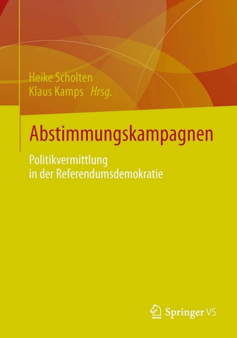 Cover image for book Abstimmungskampagnen