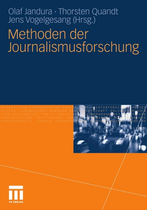 Cover image for book Methoden der Journalismusforschung