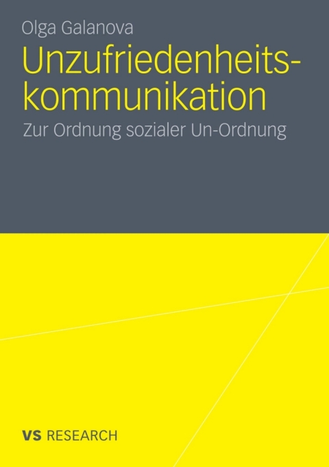 Cover image for book Unzufriedenheitskommunikation