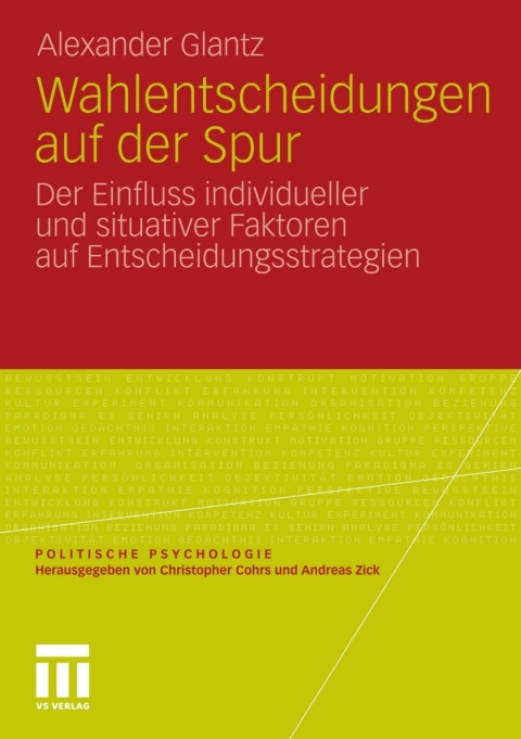 Cover image for book Wahlentscheidungen auf der Spur
