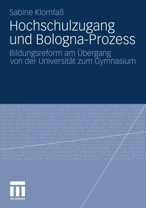 Cover image for book Hochschulzugang und Bologna-Prozess