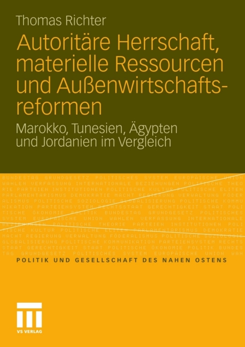 Cover image for book Autoritäre Herrschaft, materielle Ressourcen und Außenwirtschaftsreformen