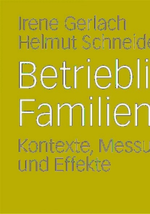 Cover image for book Betriebliche Familienpolitik