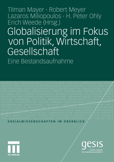 Cover image for book Globalisierung im Fokus von Politik, Wirtschaft, Gesellschaft