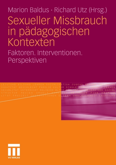 Cover image for book Sexueller Missbrauch in pädagogischen Kontexten