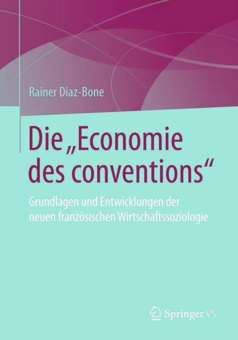 Cover image for book Die "Economie des conventions"