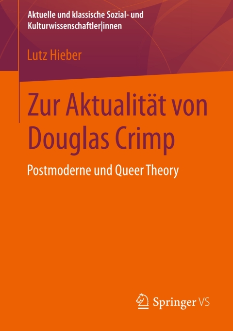 Cover image for book Zur Aktualität von Douglas Crimp