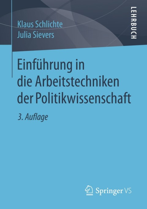 Cover image for book Einführung in die Arbeitstechniken der Politikwissenschaft