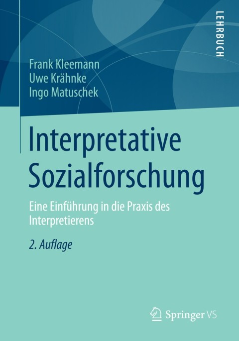 Cover image for book Interpretative Sozialforschung