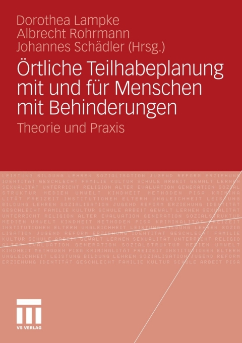 Cover image for book Örtliche Teilhabeplanung mit und für Menschen mit Behinderungen