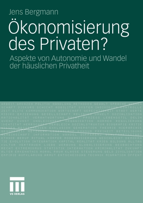 Cover image for book Ökonomisierung des Privaten?