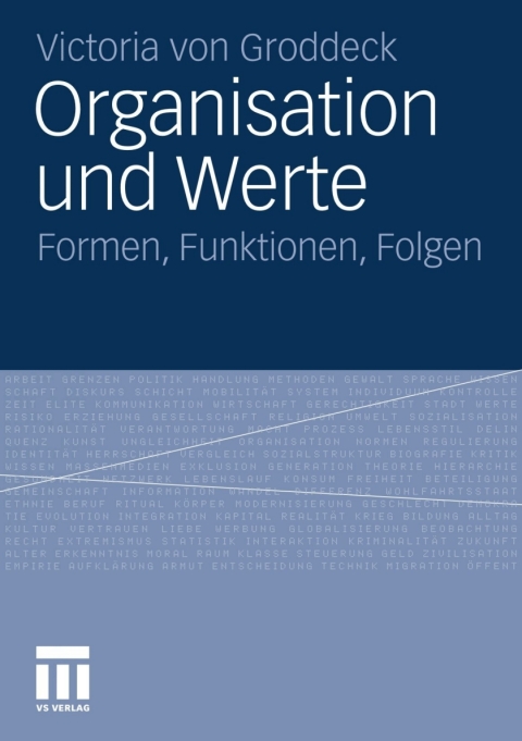 Cover image for book Organisation und Werte