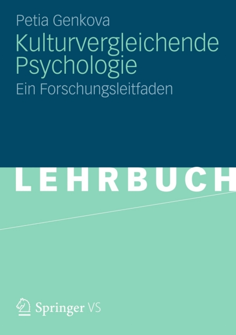 Cover image for book Kulturvergleichende Psychologie