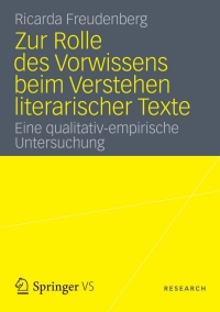صورة الغلاف: Zur Rolle des Vorwissens beim Verstehen literarischer Texte 9783531182605