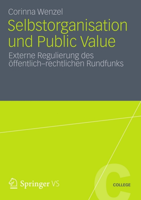 Cover image for book Selbstorganisation und Public Value