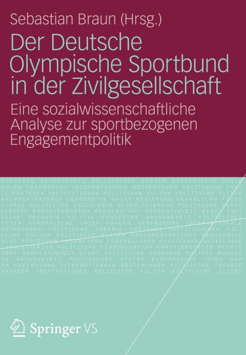Cover image for book Der Deutsche Olympische Sportbund in der Zivilgesellschaft