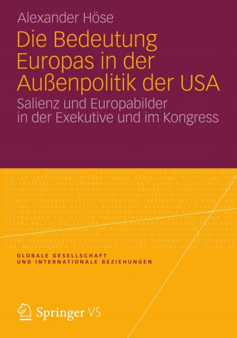 Cover image for book Die Bedeutung Europas in der Außenpolitik der USA