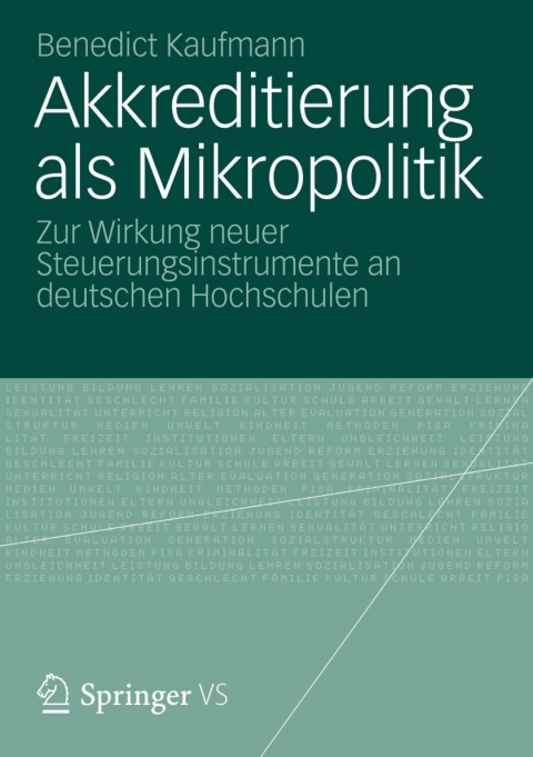 Cover image for book Akkreditierung als Mikropolitik