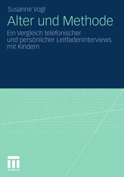 Cover image for book Alter und Methode