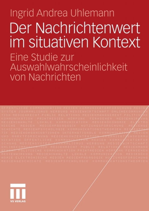 Cover image for book Der Nachrichtenwert im situativen Kontext