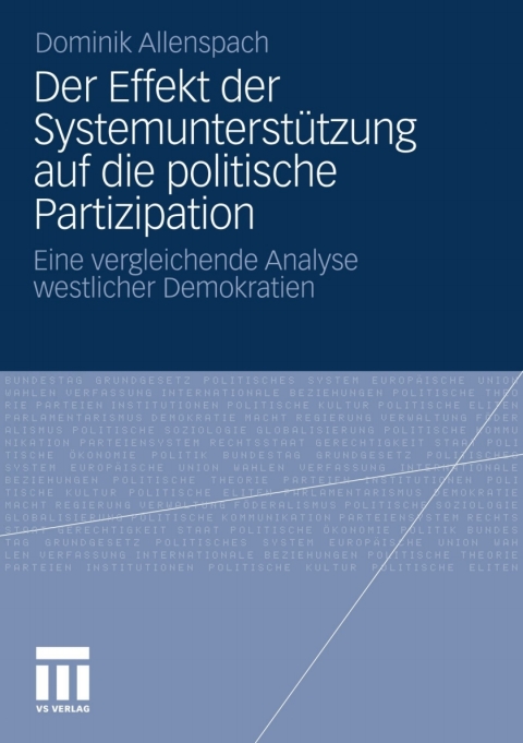 Cover image for book Der Effekt der Systemunterstützung auf die politische Partizipation