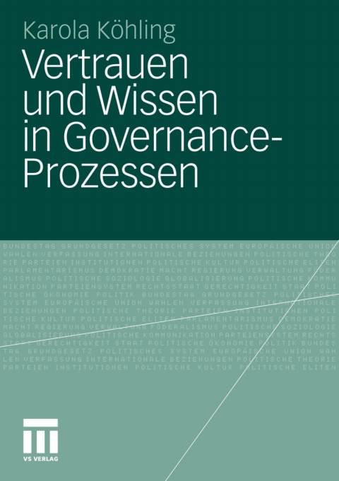 Cover image for book Vertrauen und Wissen in Governance-Prozessen
