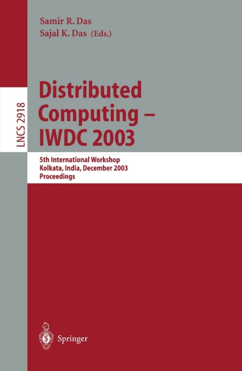 Cover image for book Distributed Computing - IWDC 2003