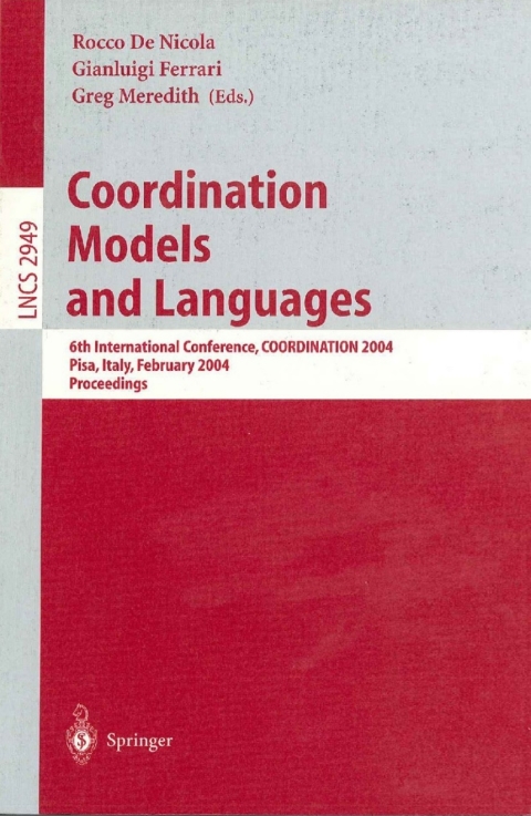 Cover image for book Coordination Models and Languages